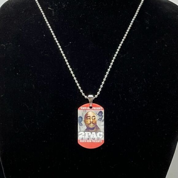 Vintage 2Pac death row presents, dog tags - Picture 6 of 7